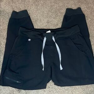 Figs Black Joggers Comfortable Athletic Bottoms